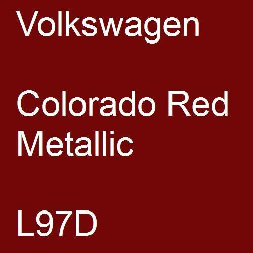 Volkswagen, Colorado Red Metallic, L97D.